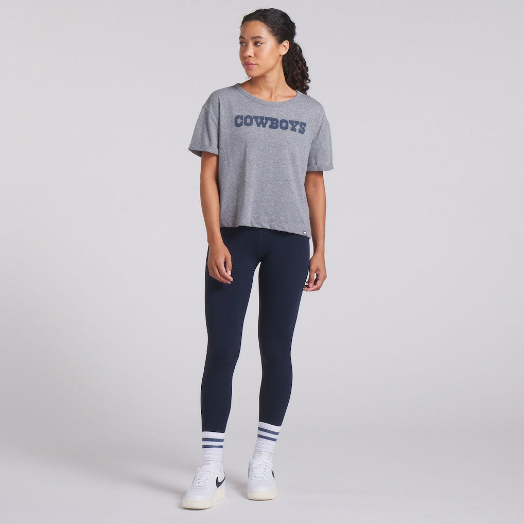 NFL Dallas Cowboys Women's Swing Pass Tri-Blend Boxy T-Shirt