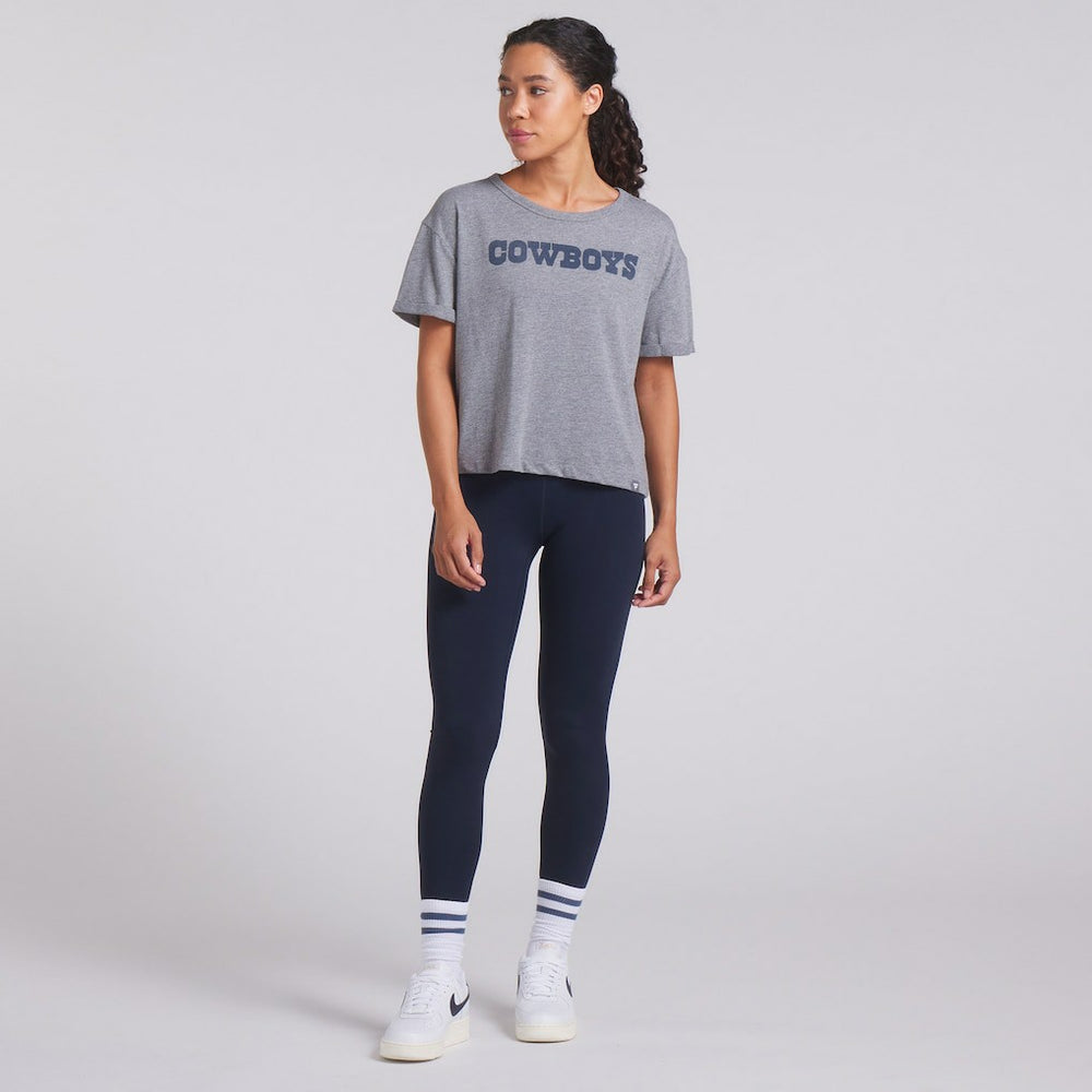 NFL Dallas Cowboys Women's Swing Pass Tri-Blend Boxy T-Shirt