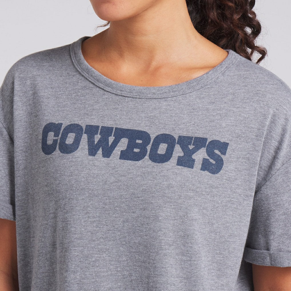 NFL Dallas Cowboys Women's Swing Pass Tri-Blend Boxy T-Shirt