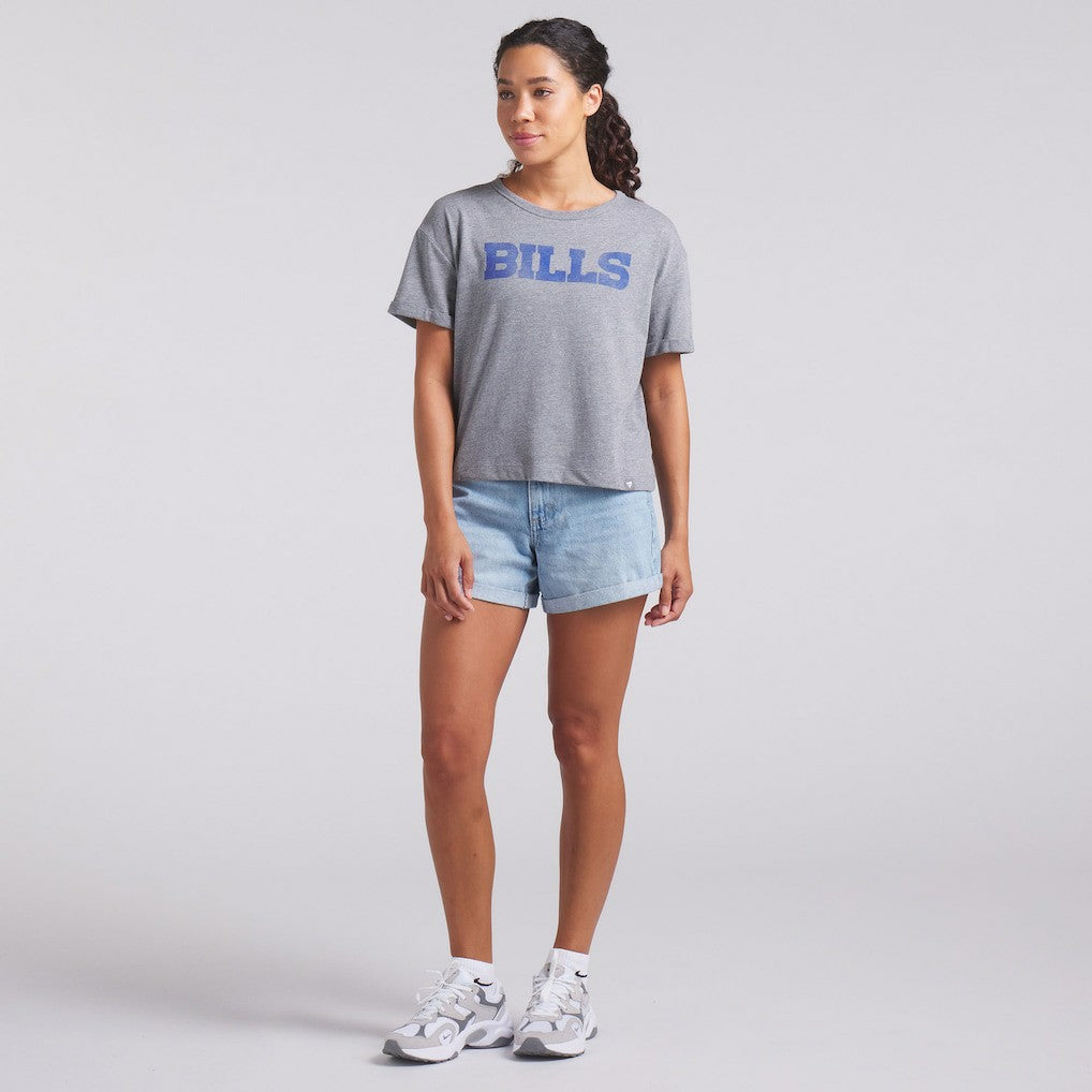 NFL Buffalo Bills Women's Swing Pass Tri-Blend Boxy T-Shirt