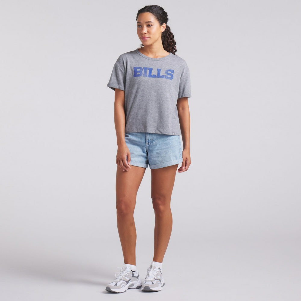 NFL Buffalo Bills Women's Swing Pass Tri-Blend Boxy T-Shirt