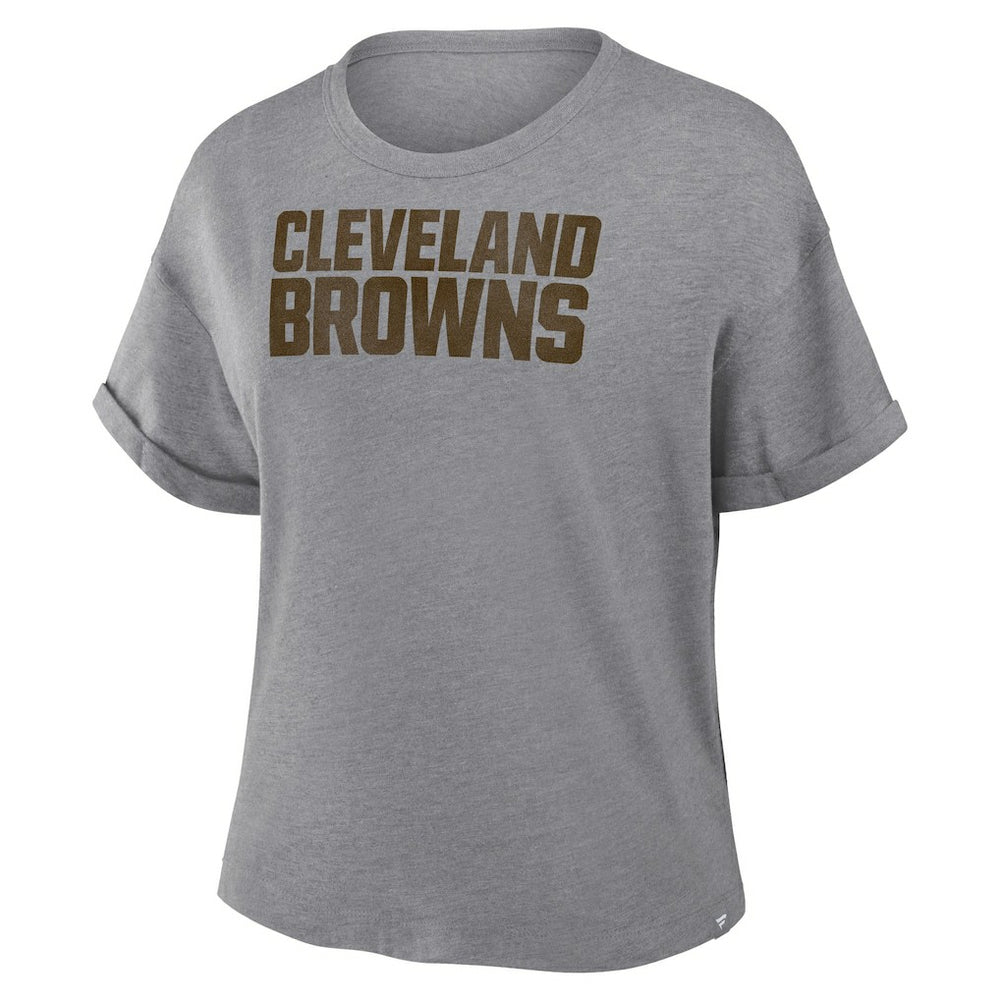 NFL Cleveland Browns Women's Swing Pass Tri-Blend Boxy T-Shirt