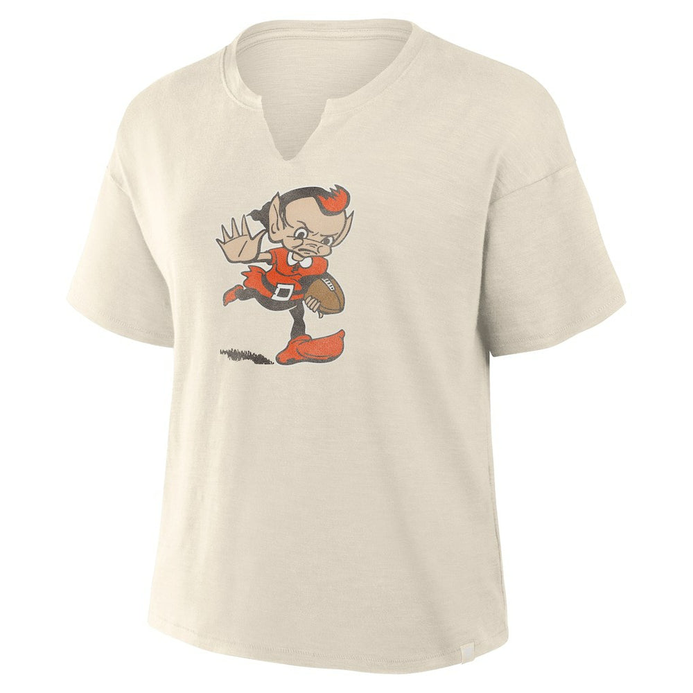 NFL Cleveland Browns Women's Trick Play Slub Boxy T-Shirt