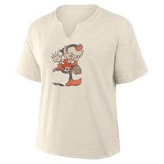 NFL Cleveland Browns Women's Trick Play Slub Boxy T-Shirt