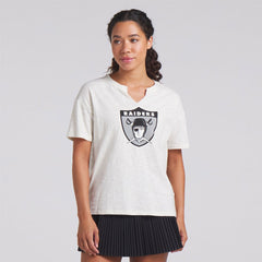 NFL Las Vegas Raiders Women's Trick Play Slub Boxy T-Shirt