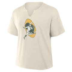 NFL Green Bay Packers Women's Trick Play Slub Boxy T-Shirt