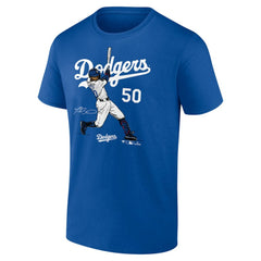 Mookie Betts Los Angeles Dodgers Player Swing T-Shirt - Royal