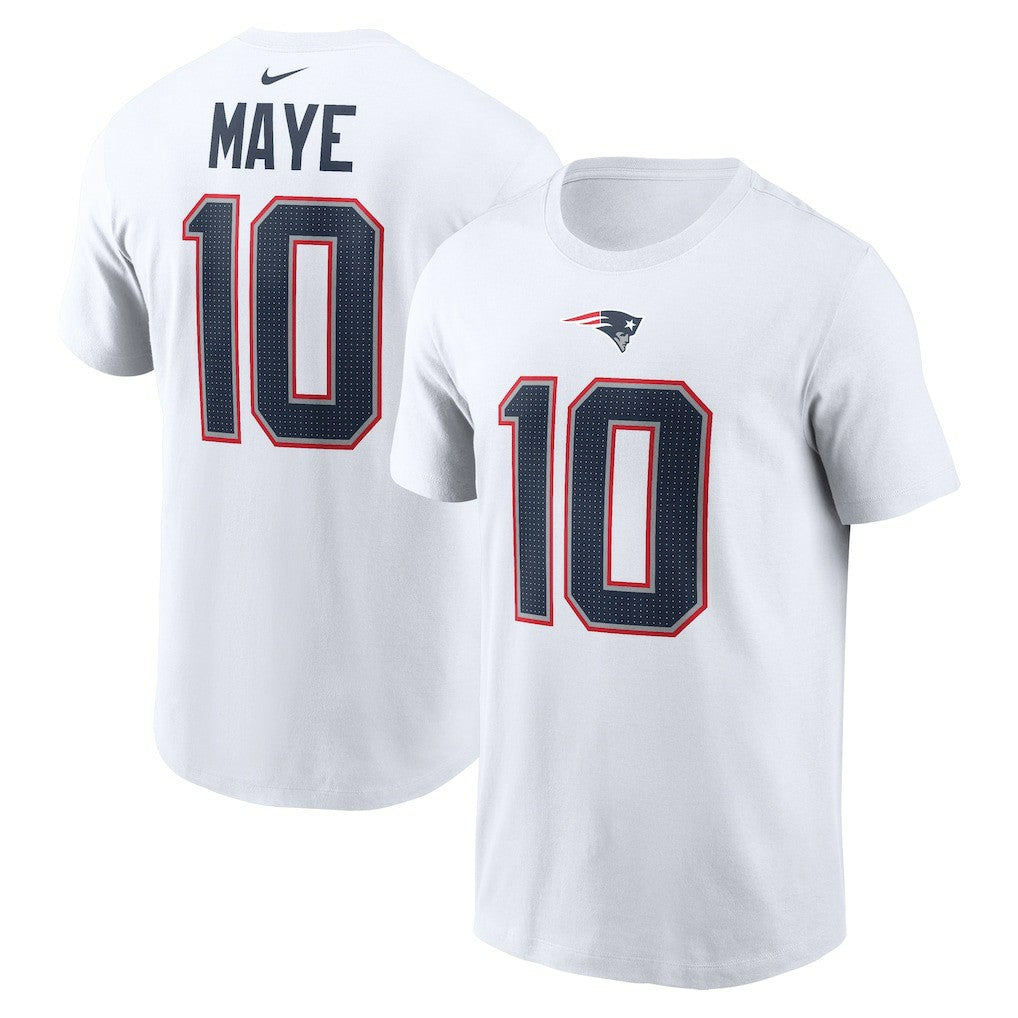 NFL New England Patriots Drake Maye  Player Name & Number T-Shirt