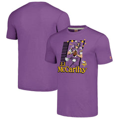 NFL Minnesota Vikings J.J. McCarthy  Homage Unisex Caricature Player Tri-Blend T-Shirt
