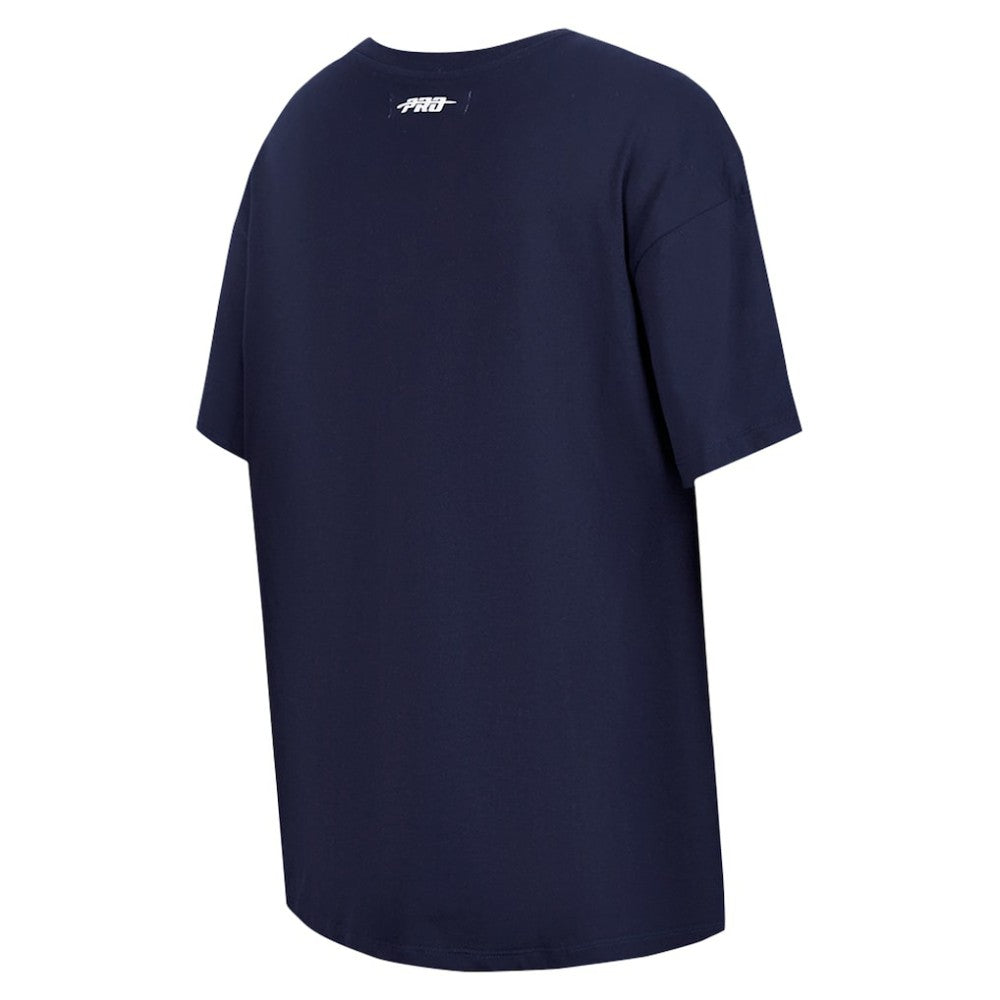 Atlanta Braves Pro Standard Women's Rhinestone Slim Fit T-Shirt - Navy
