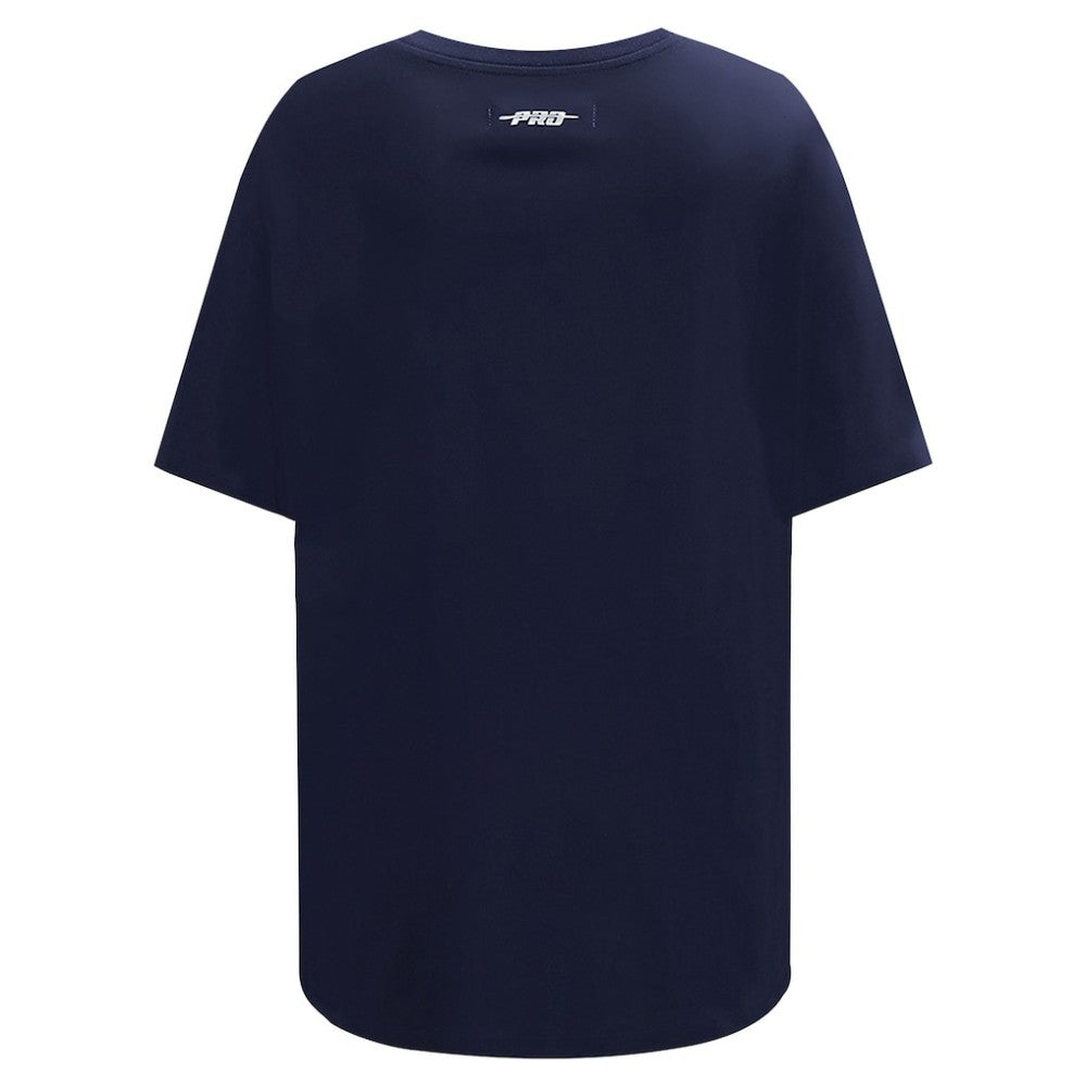 Atlanta Braves Pro Standard Women's Rhinestone Slim Fit T-Shirt - Navy