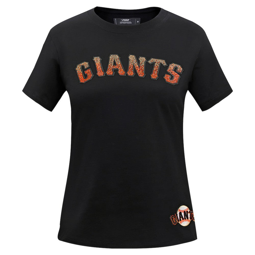 San Francisco Giants Pro Standard Women's Rhinestone Slim Fit T-Shirt - Black