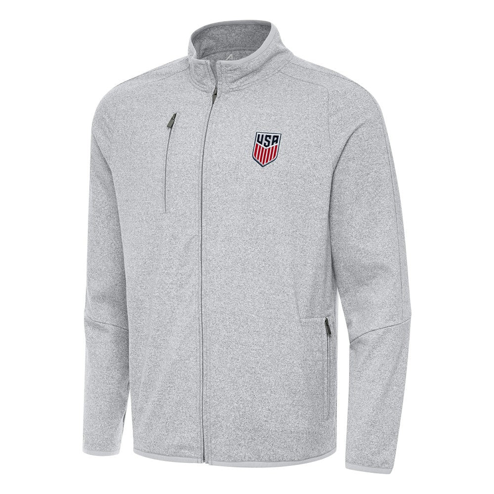 USMNT Antigua Hold-Up Tri-Blend Full-Zip Jacket / Soccer For sale