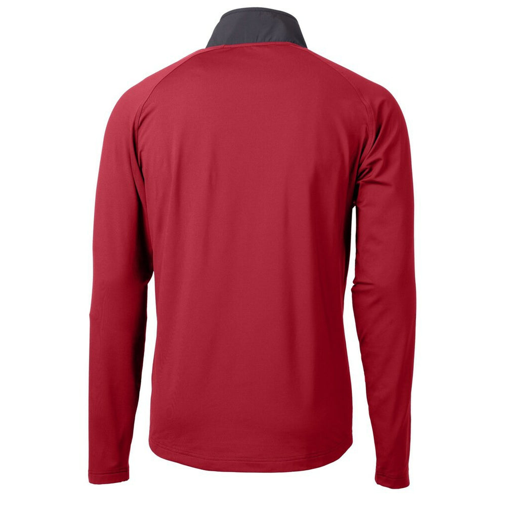 NFL Atlanta Falcons Cutter & Buck Adapt Eco Knit Hybrid Recycled Raglan DryTec Quarter-Zip Top