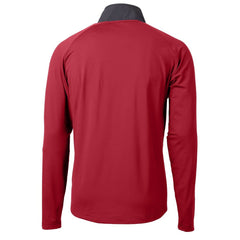 NFL Atlanta Falcons Cutter & Buck Adapt Eco Knit Hybrid Recycled Raglan DryTec Quarter-Zip Top