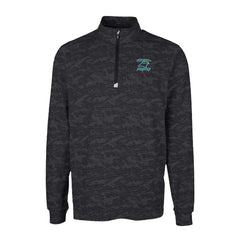 NFL Carolina Panthers Cutter & Buck Traverse Camo Print Stretch DryTec Quarter-Zip Top