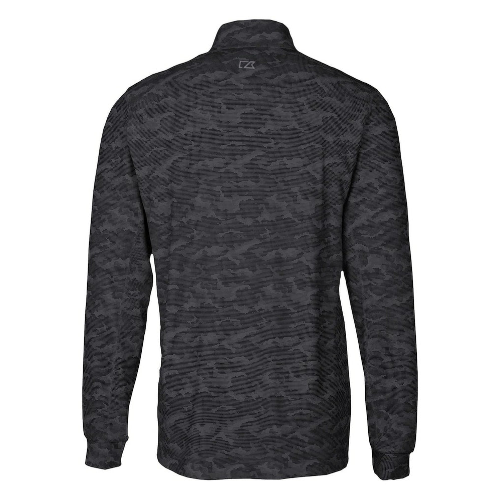 NFL Carolina Panthers Cutter & Buck Traverse Camo Print Stretch DryTec Quarter-Zip Top