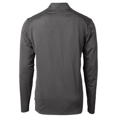 NFL Carolina Panthers Cutter & Buck Virtue Eco Pique Micro Stripe Recycled Quarter-Zip Jacket