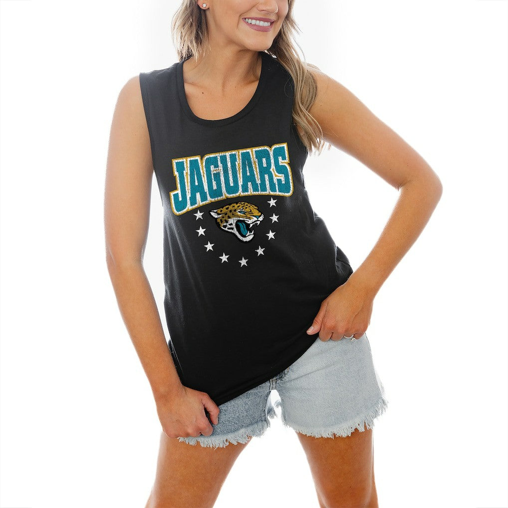 NFL Jacksonville Jaguars Gameday Couture Women's Baby You're A Star Racerback Scoop Neck Tapered Tank Top