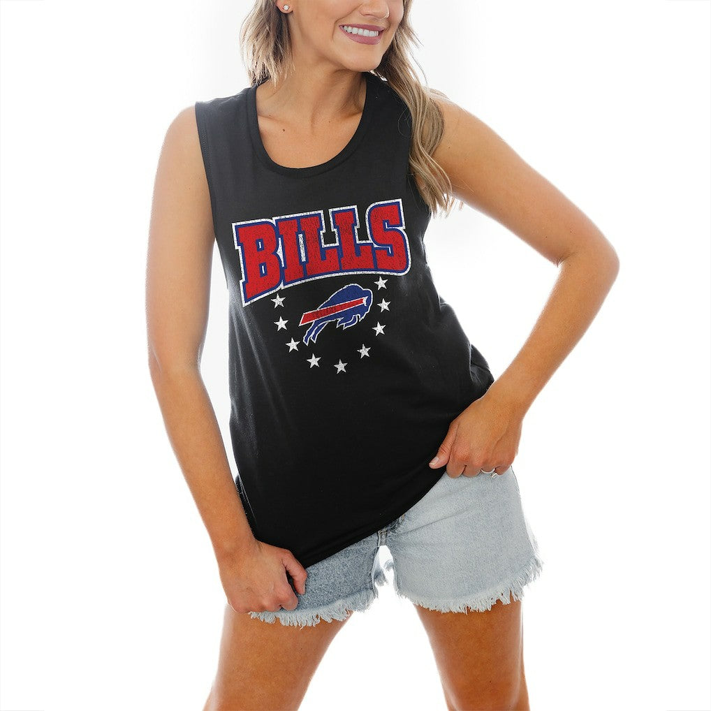 NFL Buffalo Bills Gameday Couture Women's Baby You're A Star Racerback Scoop Neck Tapered Tank Top