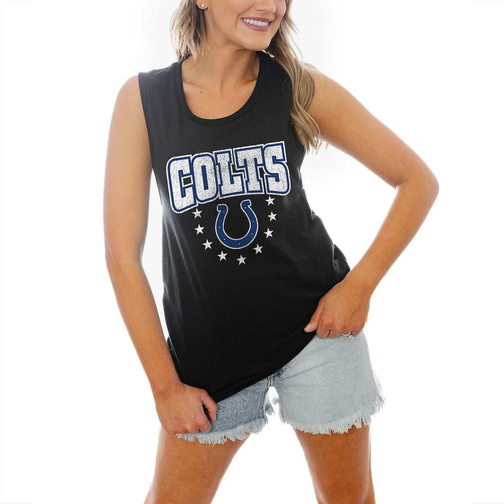 NFL Indianapolis Colts Gameday Couture Women's Baby You're A Star Racerback Scoop Neck Tapered Tank Top