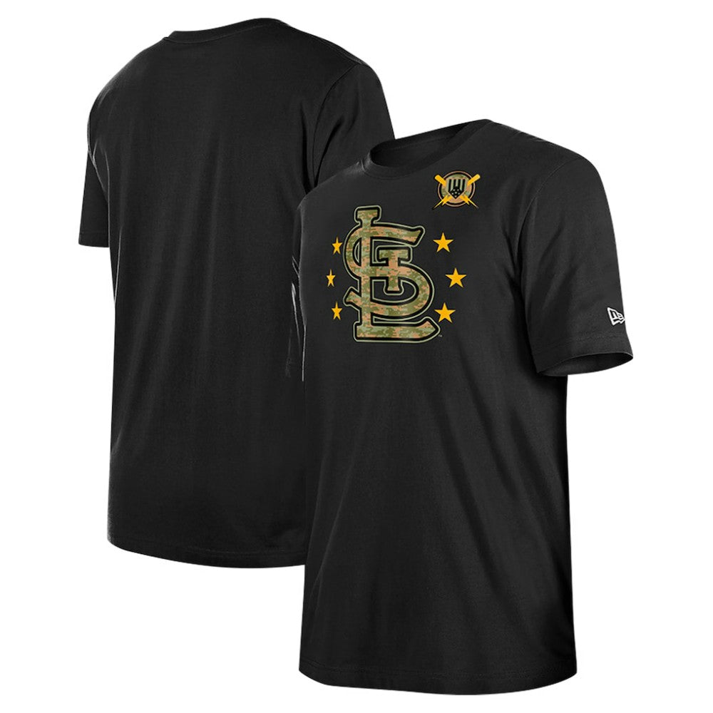 St. Louis Cardinals 2024 Armed Forces Day T-Shirt - Black | New Era