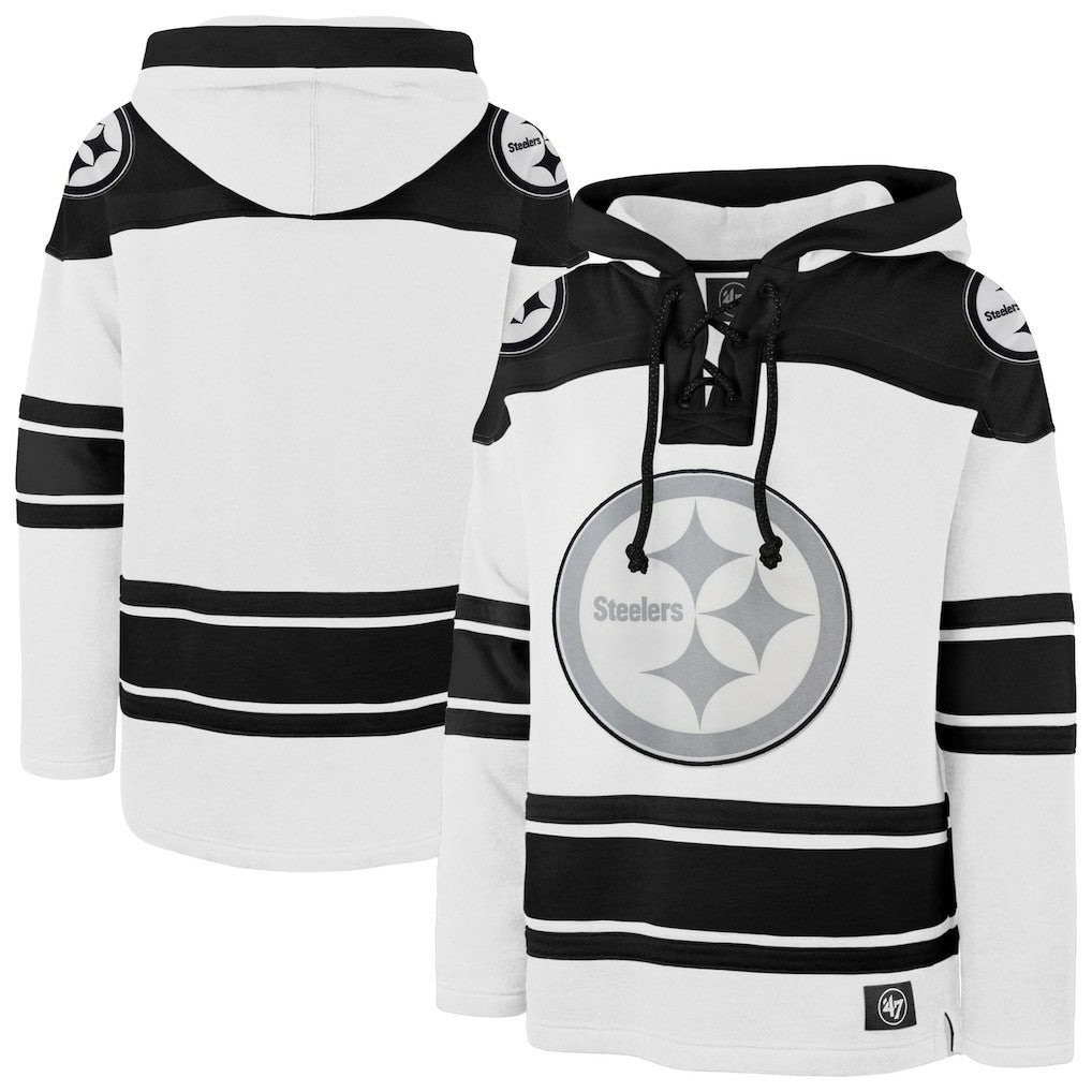 NFL Pittsburgh Steelers '47 After Image Superior Lacer Pullover Hoodie