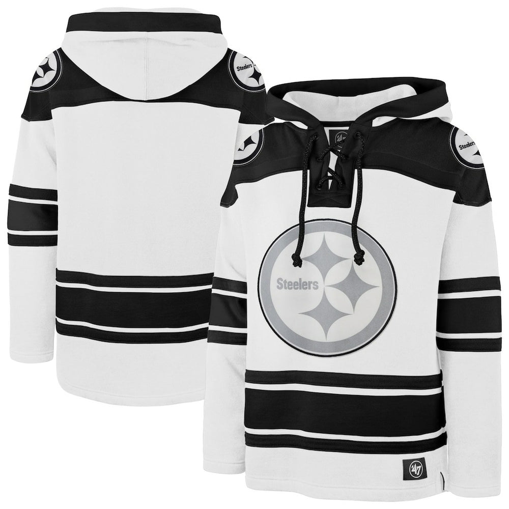NFL Pittsburgh Steelers '47 After Image Superior Lacer Pullover Hoodie