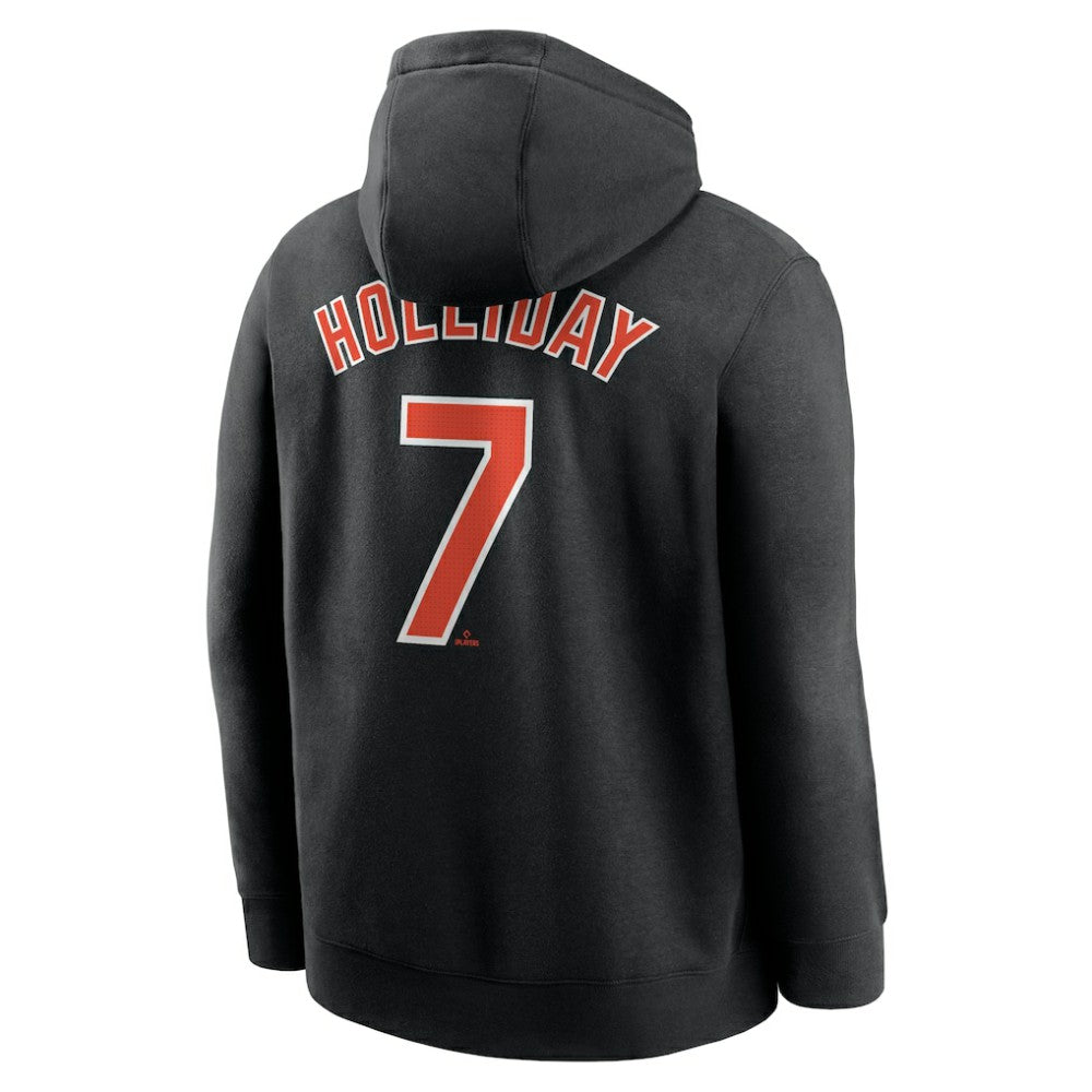 Jackson Holliday Baltimore Orioles Player Name & Number Club Fleece Pullover Hoodie - Black | Nike