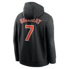 Jackson Holliday Baltimore Orioles Player Name & Number Club Fleece Pullover Hoodie - Black | Nike
