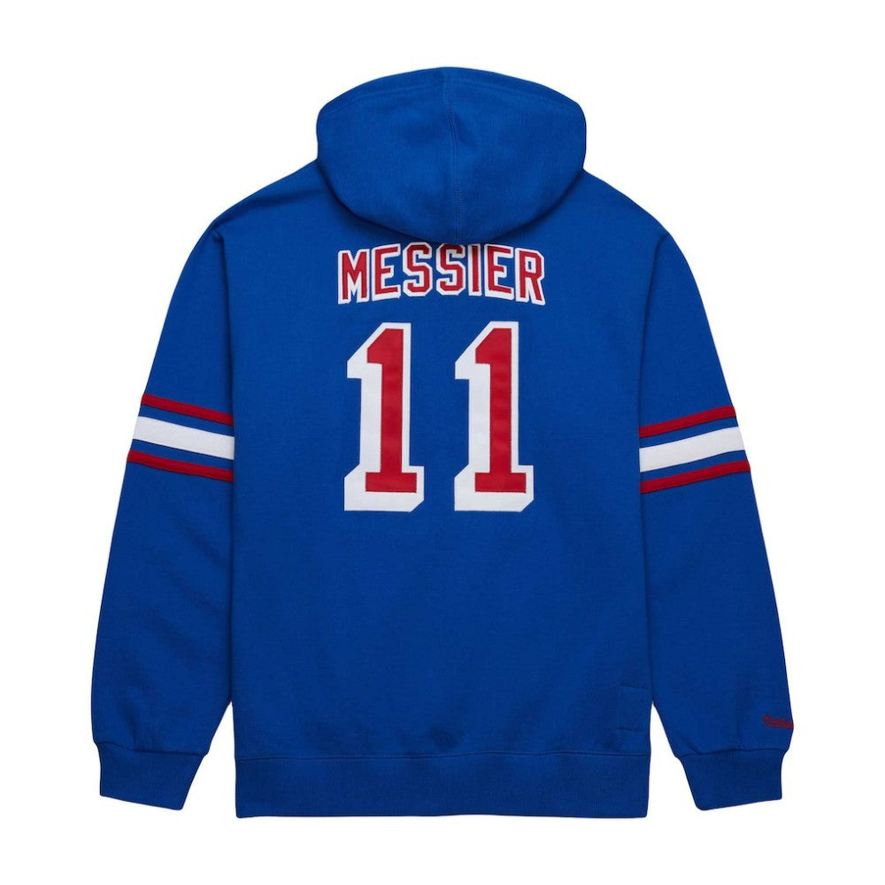 Mark Messier New York Rangers Mitchell & Ness Name & Number Premium Pullover Hoodie