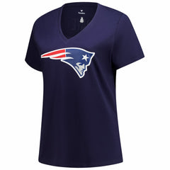 NFL New England Patriots Drake Maye  Women's Plus Size Name & Number V-Neck T-Shirt