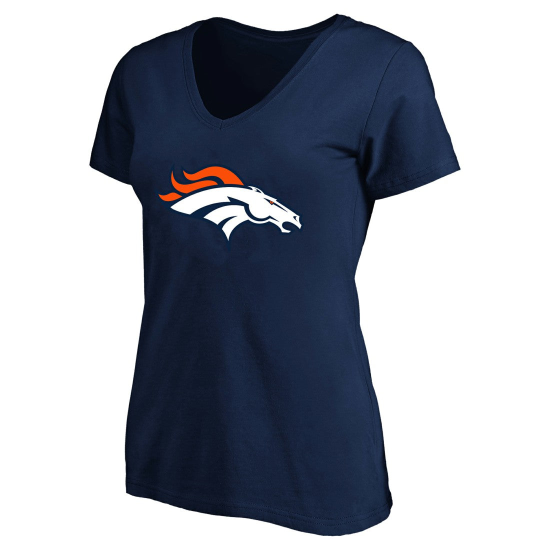 NFL Denver Broncos Bo Nix  Women's Plus Size Name & Number V-Neck T-Shirt
