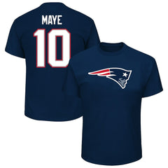 NFL New England Patriots Drake Maye  Big & Tall Player Name & Number T-Shirt