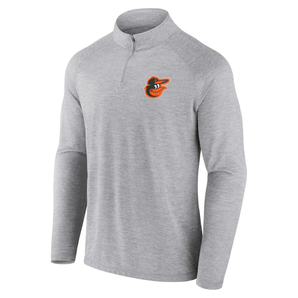 Baltimore Orioles Head-to-Head Raglan Quarter-Zip Jacket - Gray