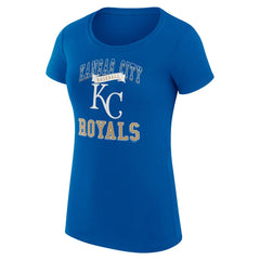 Kansas City Royals G-III 4Her by Carl Banks Women's Super-Slim Fit Lightweight Team Logo Graphic T-Shirt - Royal