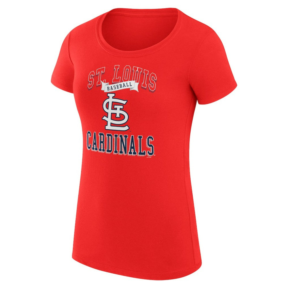 St. Louis Cardinals G-III 4Her by Carl Banks Women's Super-Slim Fit Lightweight Team Logo Graphic T-Shirt - Red