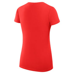 Cleveland Guardians G-III 4Her by Carl Banks Women's Super-Slim Fit Lightweight Team Logo Graphic V-Neck T-Shirt - Red