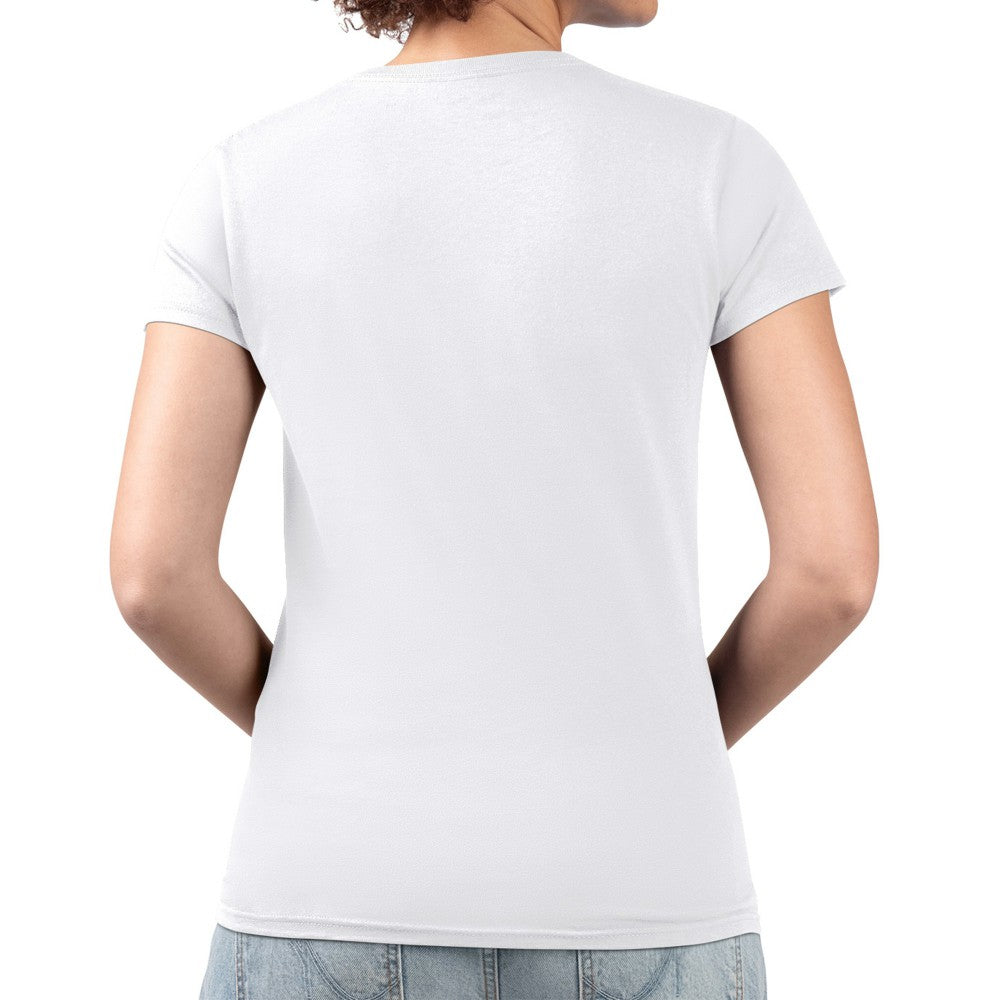 Los Angeles Angels G-III 4Her by Carl Banks Women's Super-Slim Fit Lightweight Team Logo Graphic V-Neck T-Shirt - White