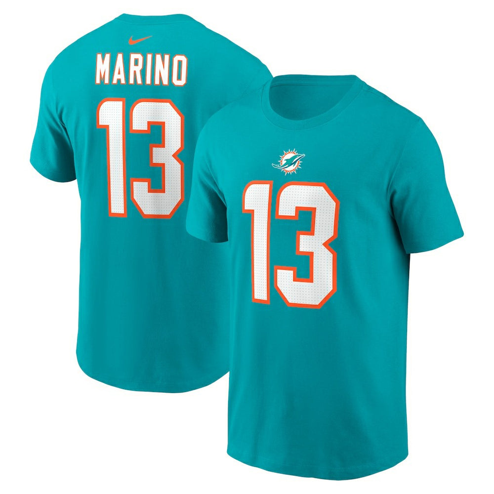 NFL Miami Dolphins Dan Marino  Retired Player Name & Number T-Shirt