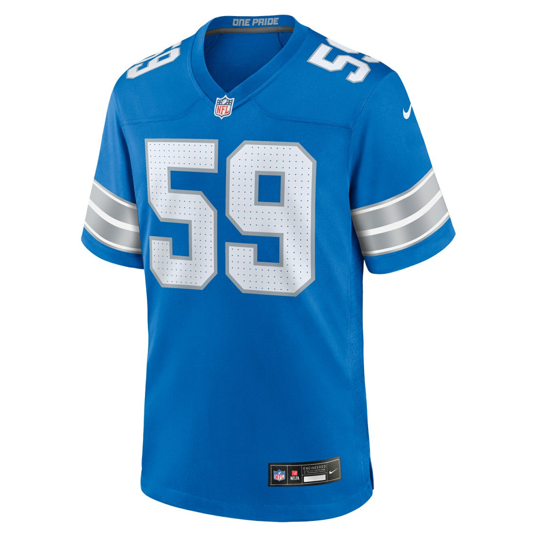NFL Detroit Lions Giovanni Manu  Team Game Jersey