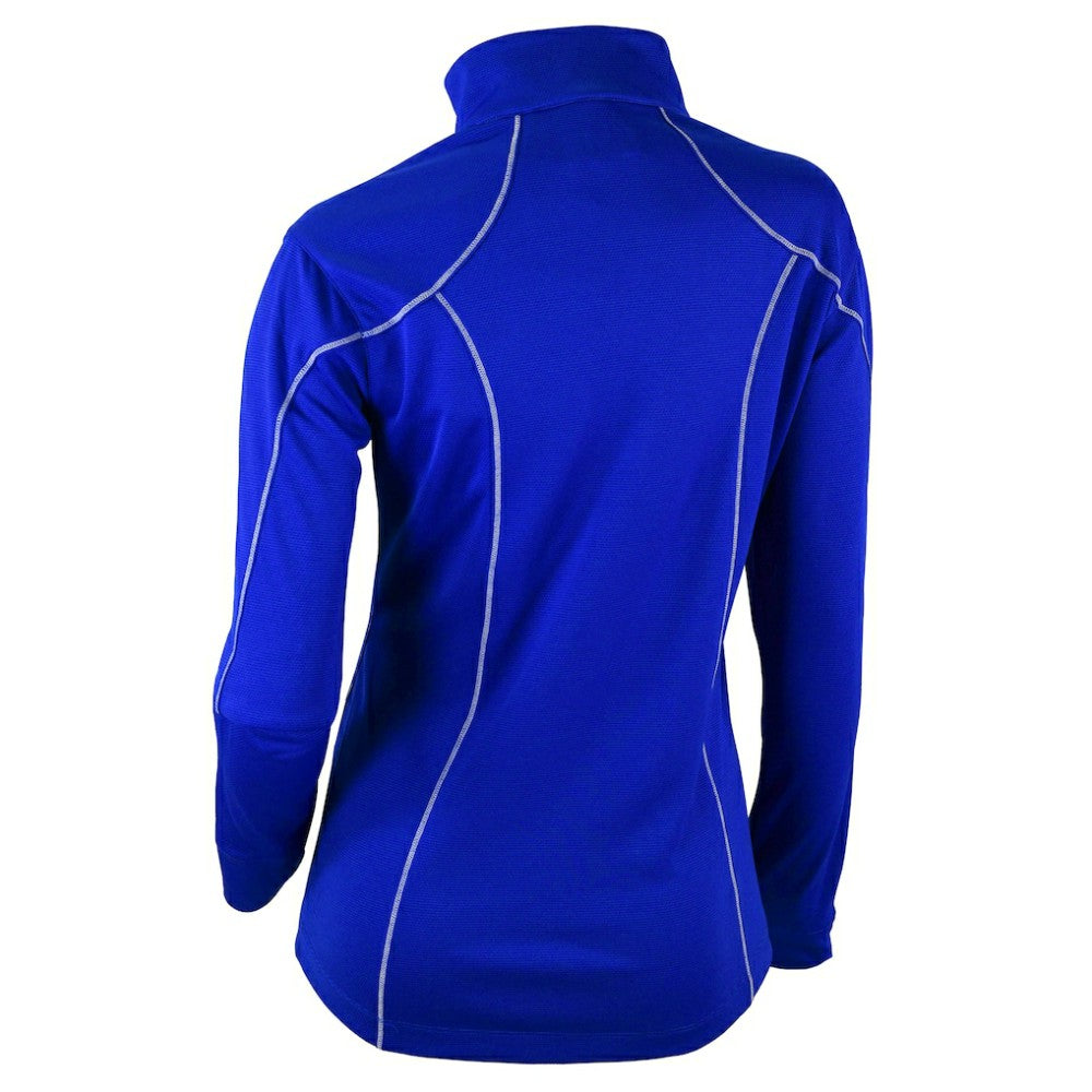 Atlanta Braves Women's Cooperstown Collection Shotgun 2.0 Omni-Wick Quarter-Zip Top - Royal | Columbia