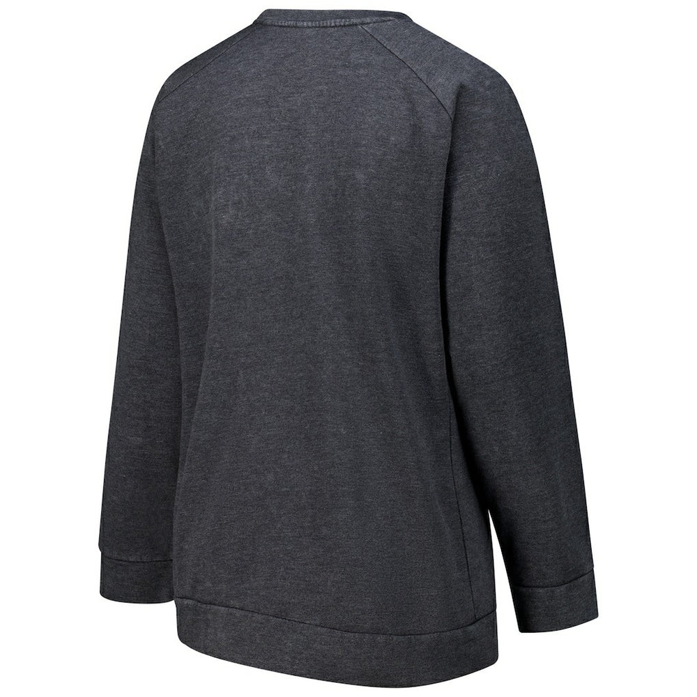 NFL Minnesota Vikings Profile Women's Plus Size Acid Wash Raglan Sweatshirt