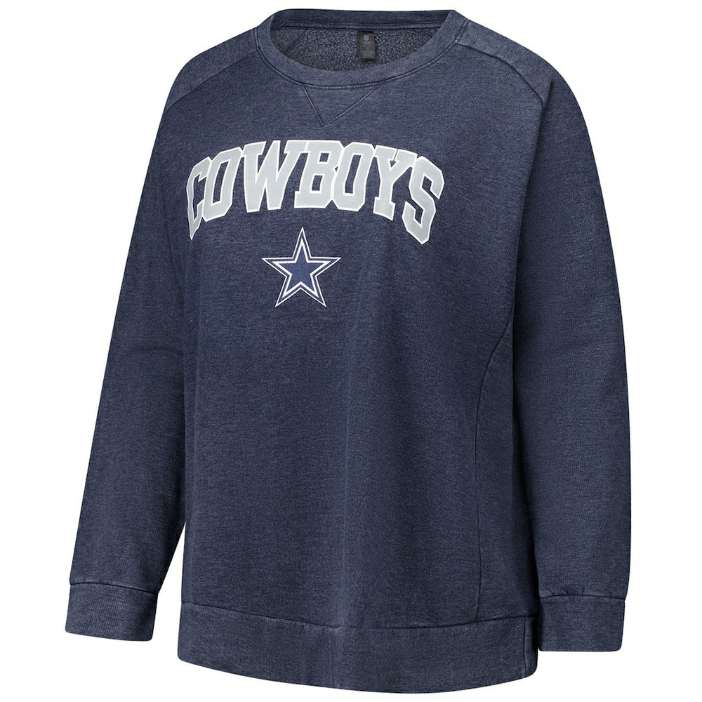 NFL Dallas Cowboys Profile Women's Plus Size Acid Wash Raglan Sweatshirt