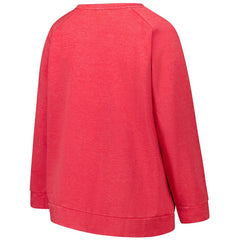 NFL Kansas City Chiefs Profile Women's Plus Size Acid Wash Raglan Sweatshirt
