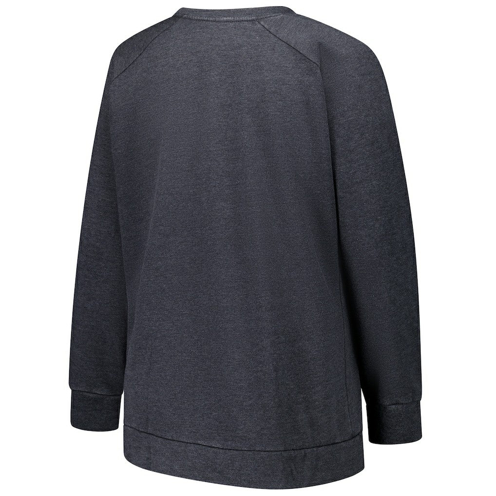 NFL Miami Dolphins Profile Women's Plus Size Acid Wash Raglan Sweatshirt