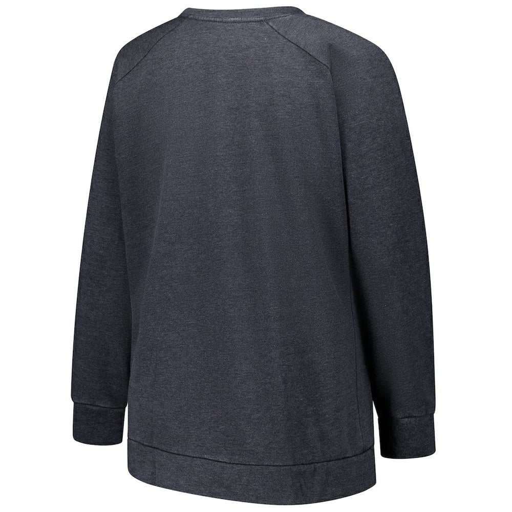 NFL Miami Dolphins Profile Women's Plus Size Acid Wash Raglan Sweatshirt