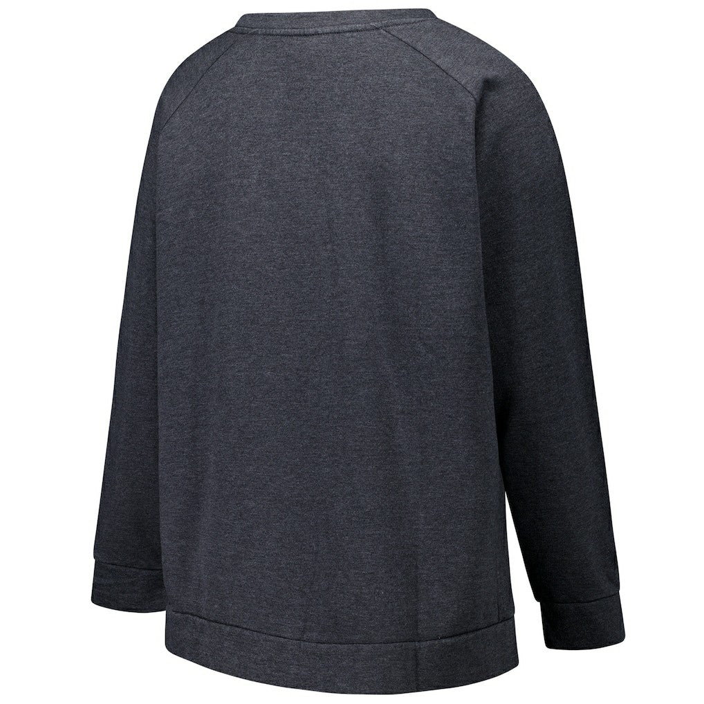 NFL Las Vegas Raiders Profile Women's Plus Size Acid Wash Raglan Sweatshirt