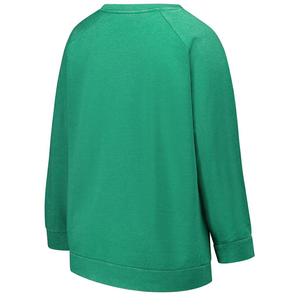 NFL Philadelphia Eagles Profile Women's Plus Size Acid Wash Raglan Sweatshirt