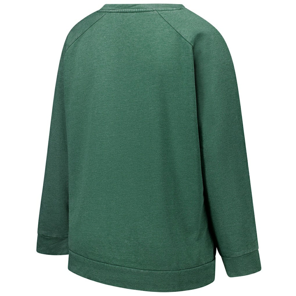 NFL New York Jets Profile Women's Plus Size Acid Wash Raglan Sweatshirt
